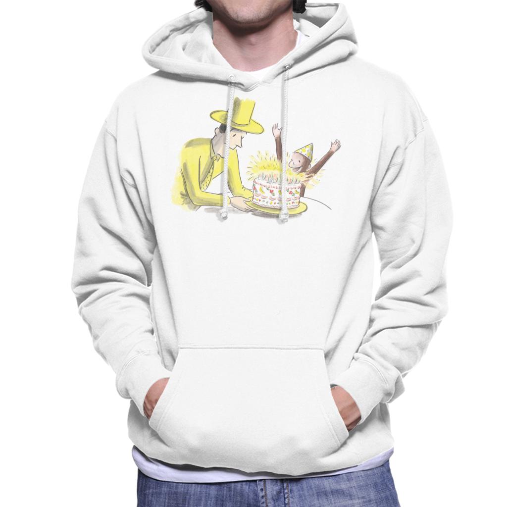 Curious George Birthday Cake Men's Hooded Sweatshirt product image 4
