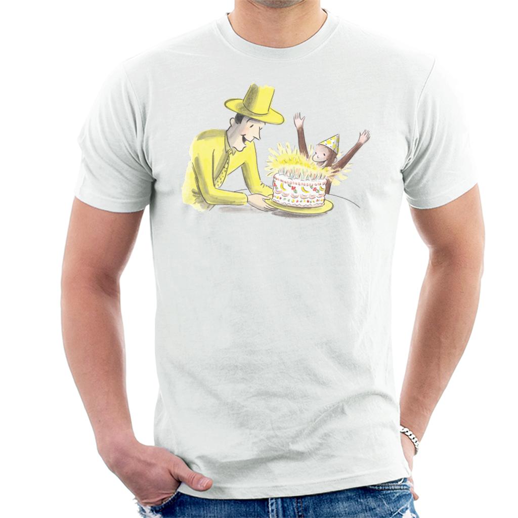 Curious George Birthday Cake Men's T-Shirt product image 4