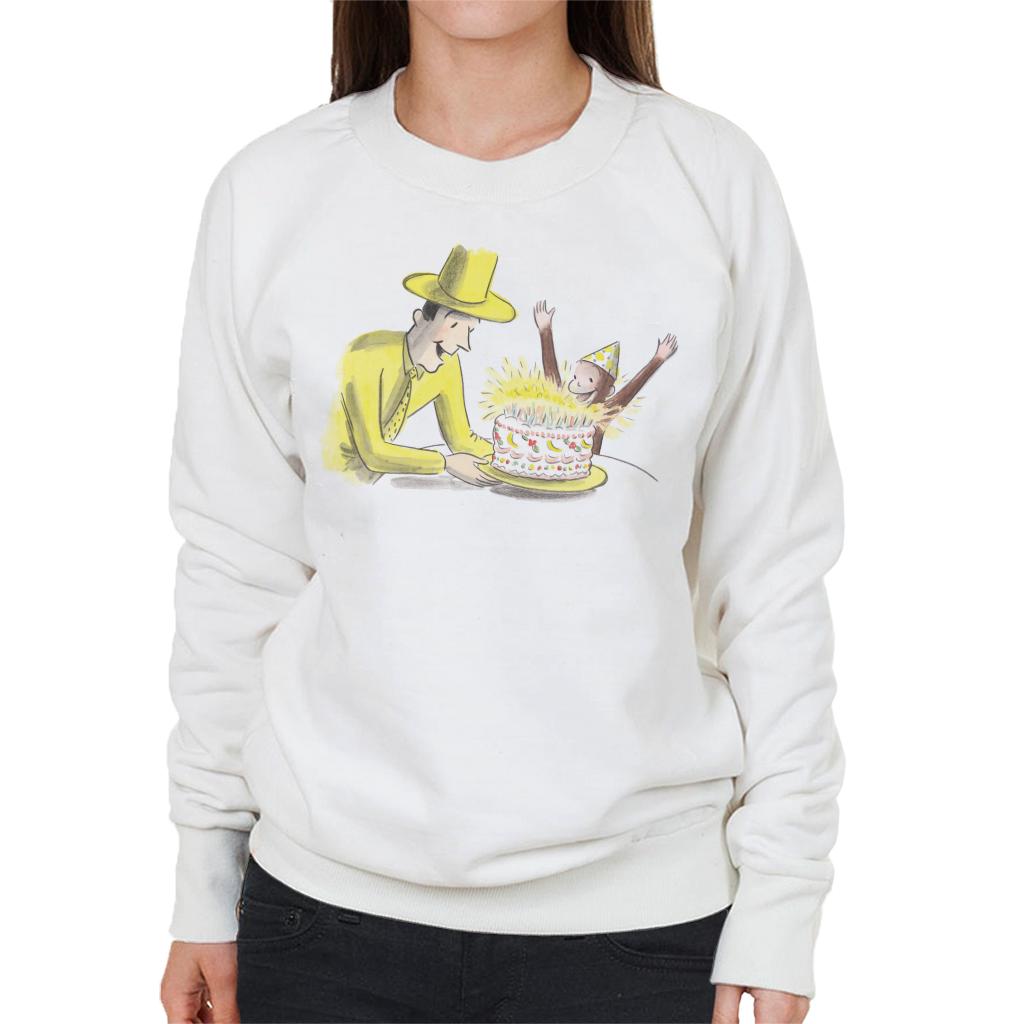 Curious George Birthday Cake Women's Sweatshirt product image 4