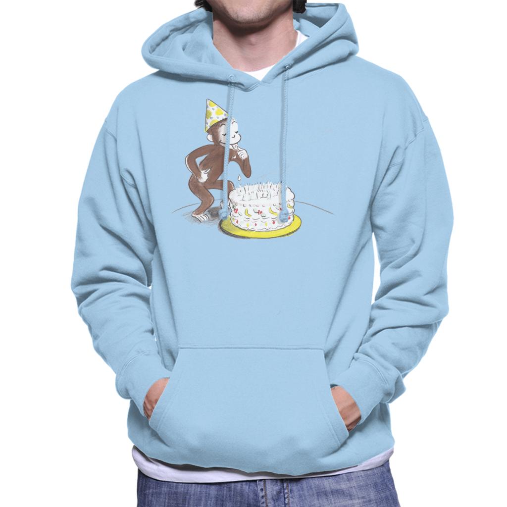 Curious George Eating Birthday Cake Men's Hooded Sweatshirt product image 6
