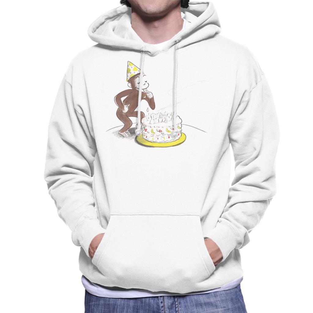 Curious George Eating Birthday Cake Men's Hooded Sweatshirt product image 4