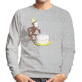 Curious George Eating Birthday Cake Men's Sweatshirt product image 1