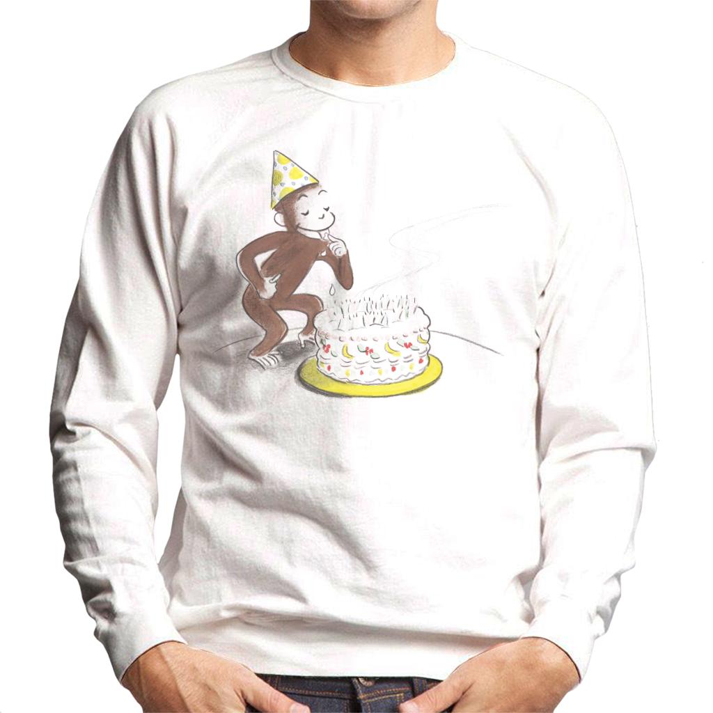 Curious George Eating Birthday Cake Men's Sweatshirt product image 4