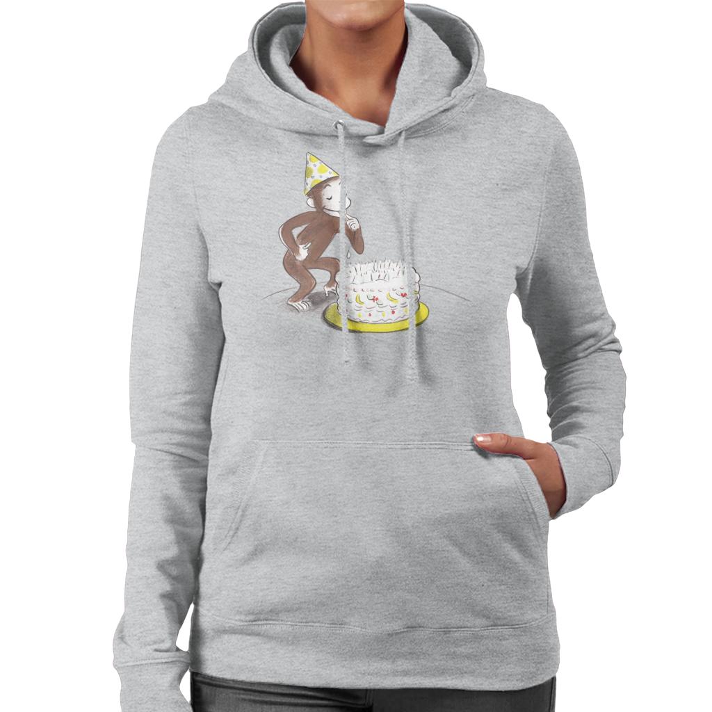 Curious George Eating Birthday Cake Women's Hooded product image 1