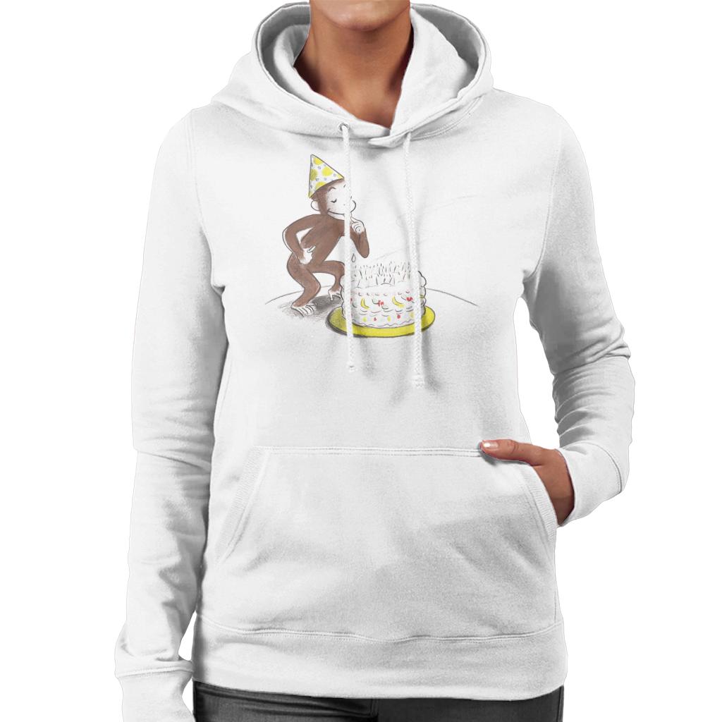 Curious George Eating Birthday Cake Women's Hooded product image 4