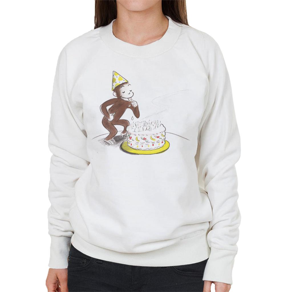 Curious George Eating Birthday Cake Women's Sweatshirt product image 4