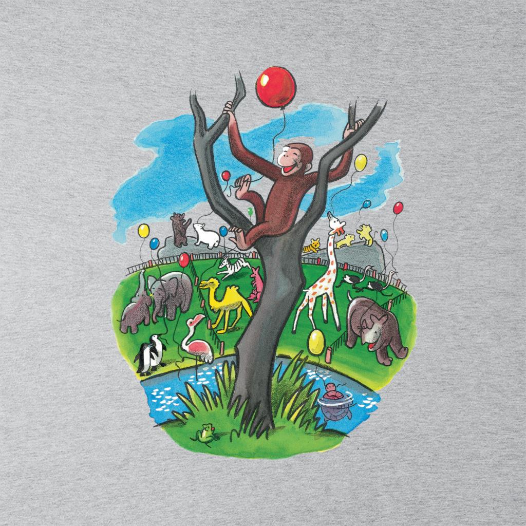 Curious George In A Tree At The Zoo Men's T-Shirt product image 2