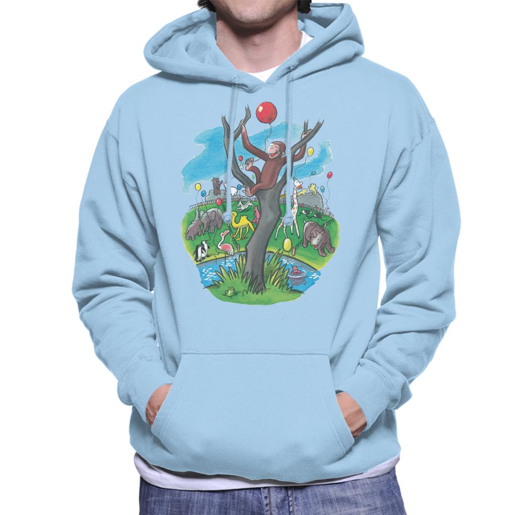 Curious George In A Tree At The Zoo Men's Hooded Sweatshirt product image 6