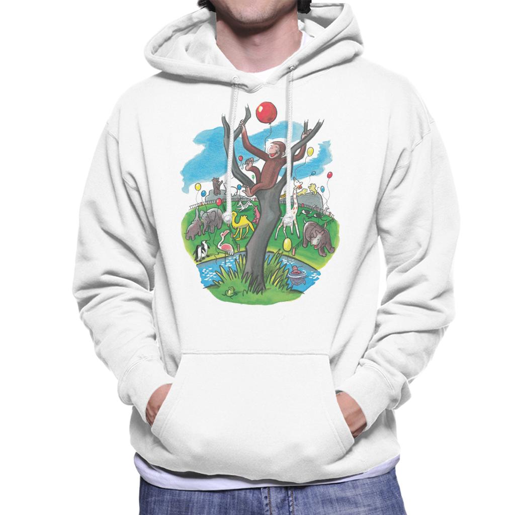 Curious George In A Tree At The Zoo Men's Hooded Sweatshirt product image 4