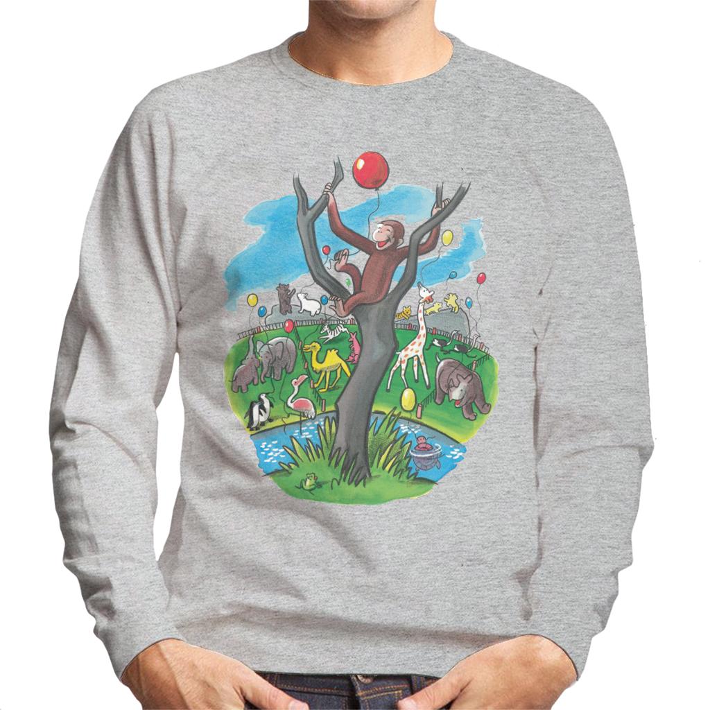 Curious George In A Tree At The Zoo Men's Sweatshirt product image 1