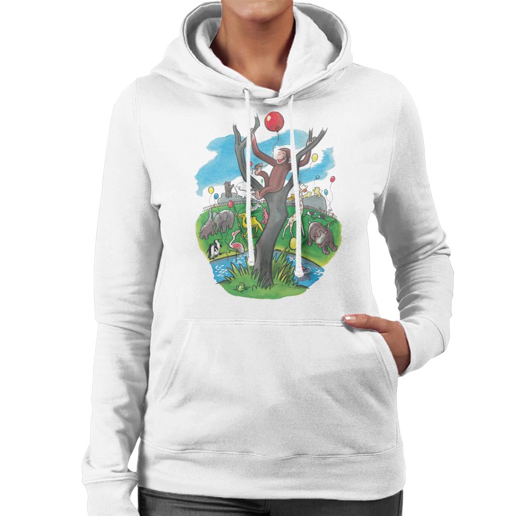 Curious George In A Tree At The Zoo Women's Hooded product image 4
