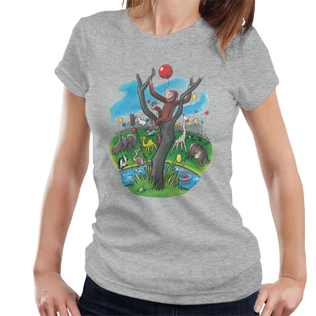 Curious George In A Tree At The Zoo Women's T-Shirt product image 1