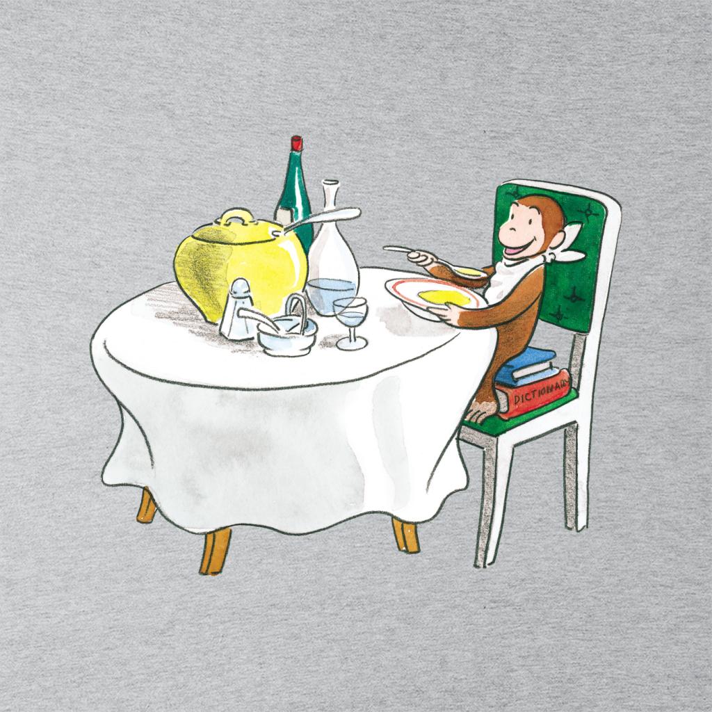 Curious George Eating A Fancy Meal Men's Hooded Sweatshirt product image 2