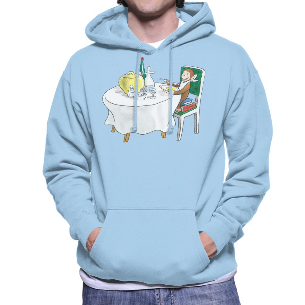 Curious George Eating A Fancy Meal Men's Hooded Sweatshirt product image 6
