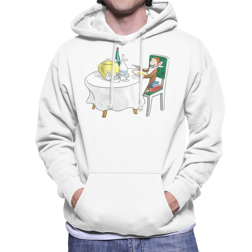 Curious George Eating A Fancy Meal Men's Hooded Sweatshirt product image 4