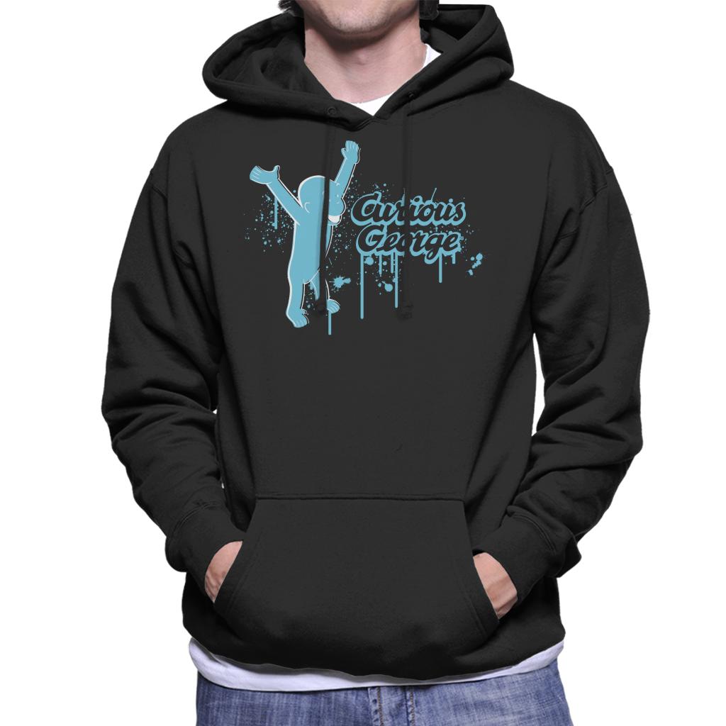 Curious George Paint Drip Logo Men's Hooded Sweatshirt product image 1