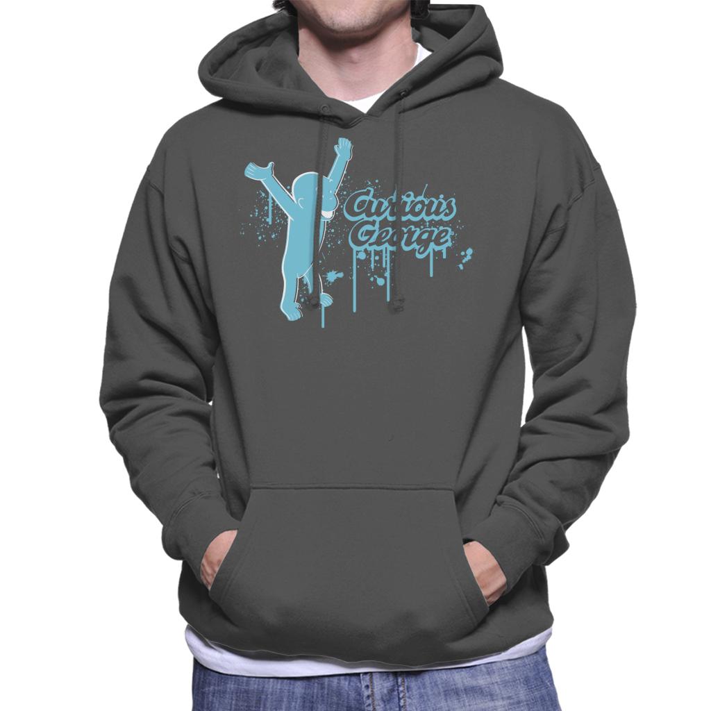 Curious George Paint Drip Logo Men's Hooded Sweatshirt product image 4