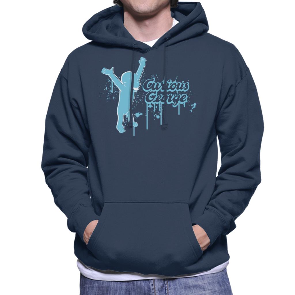 Curious George Paint Drip Logo Men's Hooded Sweatshirt product image 6