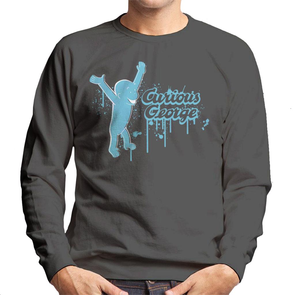 Curious George Paint Drip Logo Men's Sweatshirt product image 4