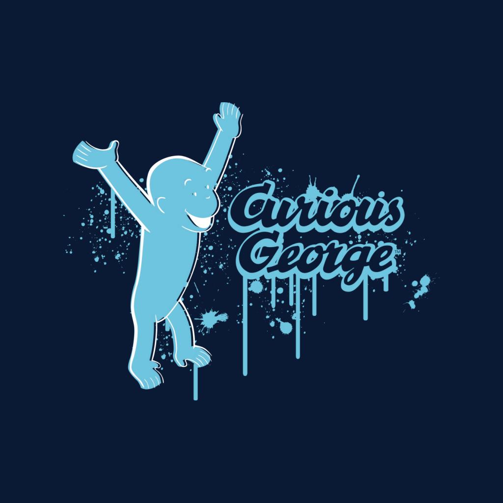 Curious George Paint Drip Logo Women's Hooded Sweatshirt product image 7