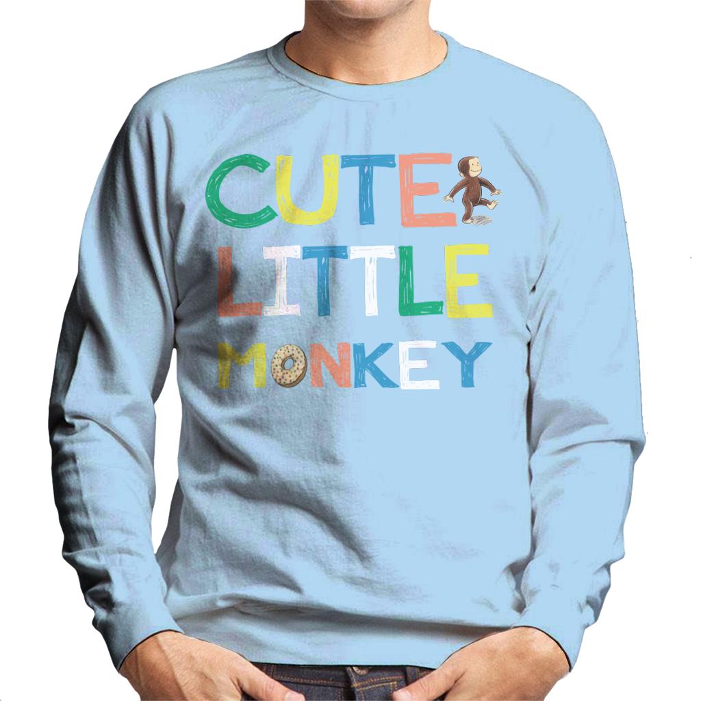 Curious George Cute Little Monkey Men's Sweatshirt product image 6