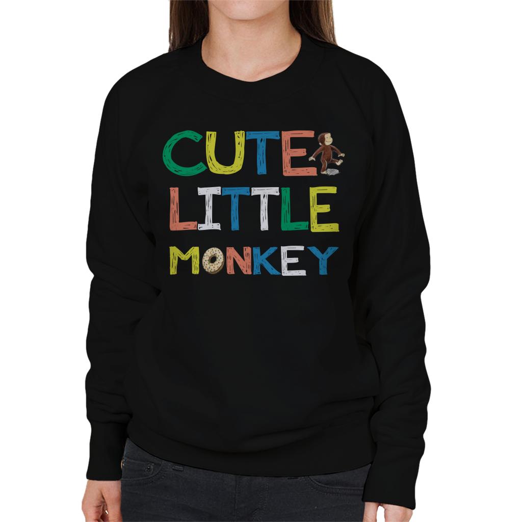Curious George Cute Little Monkey Women's Sweatshirt product image 1