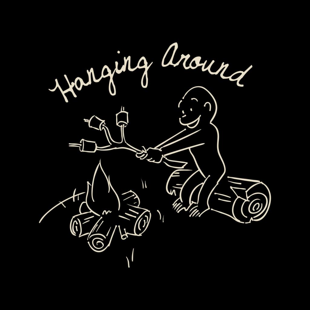 Curious George Hanging Around The Campfire Men's Hooded product image 2