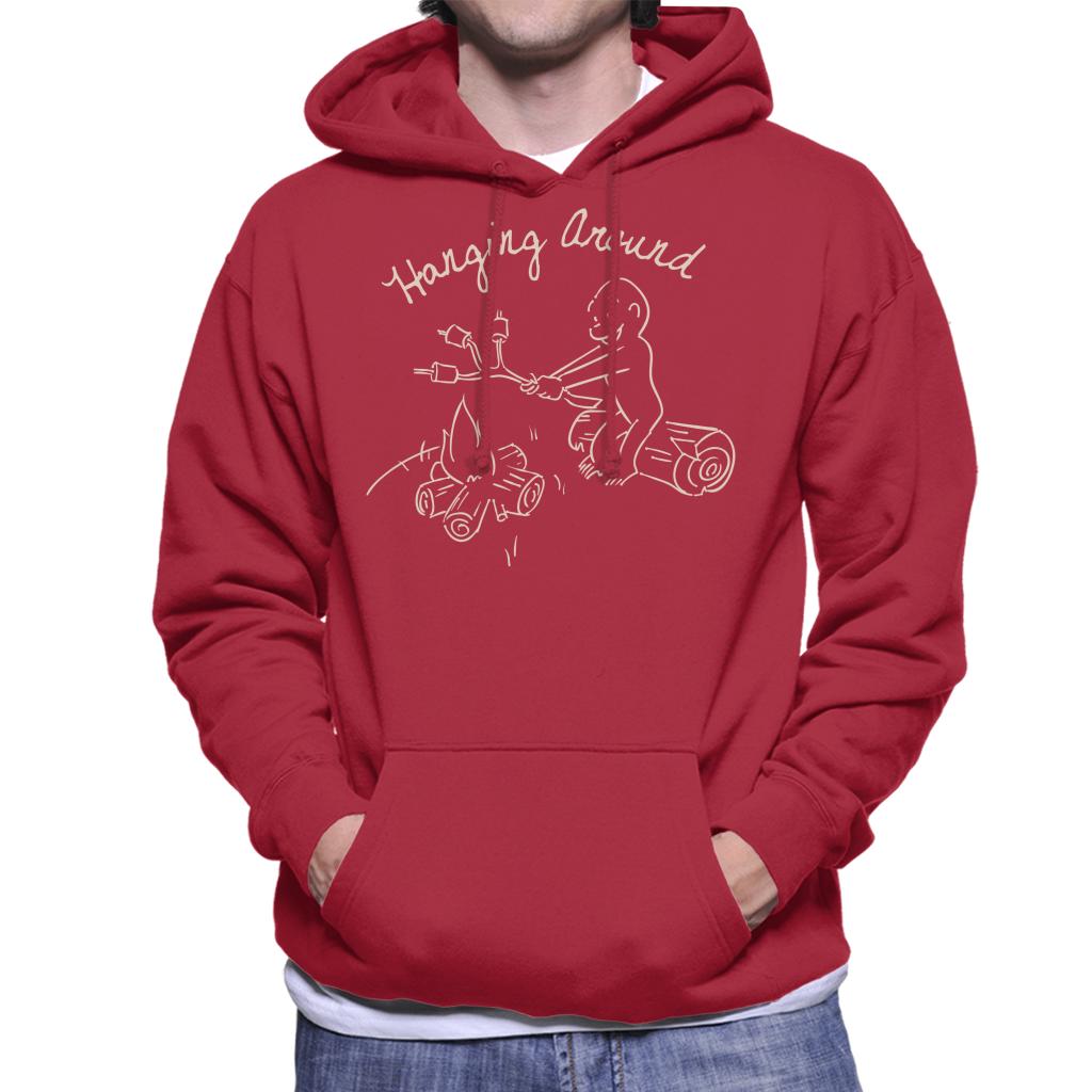 Curious George Hanging Around The Campfire Men's Hooded product image 6