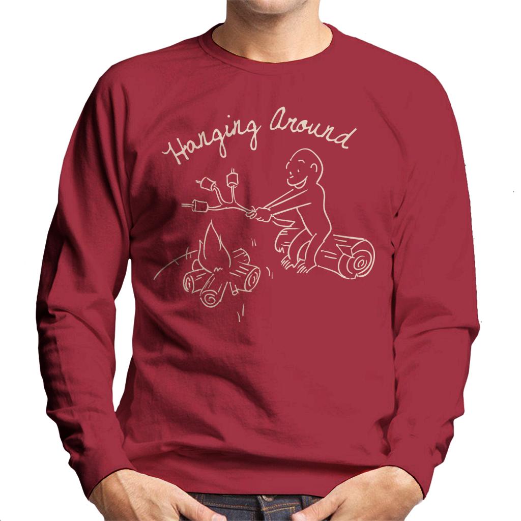 Curious George Hanging Around The Campfire Men's Sweatshirt product image 6
