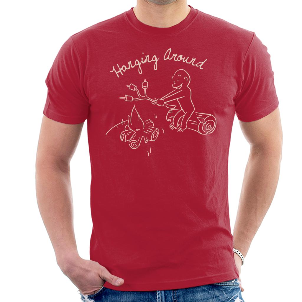 Curious George Hanging Around The Campfire Men's T-Shirt product image 6