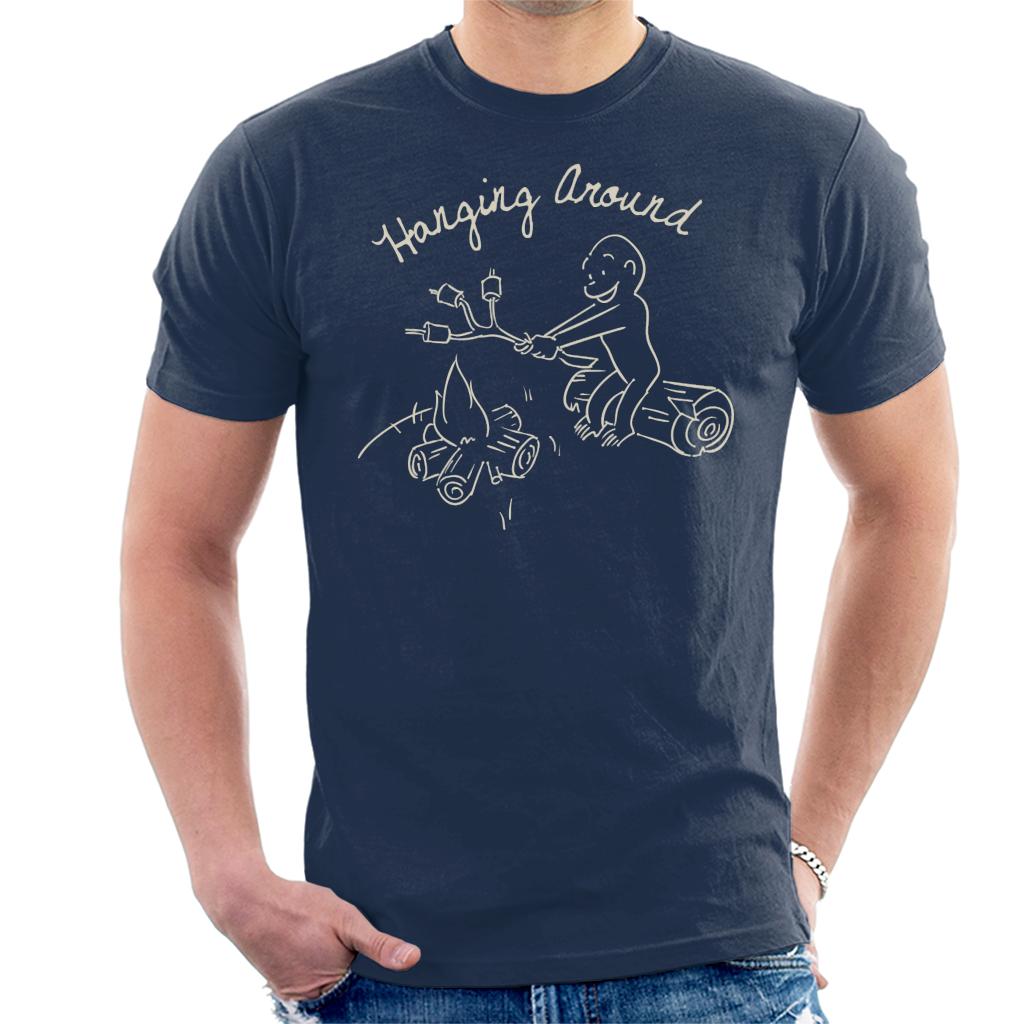 Curious George Hanging Around The Campfire Men's T-Shirt product image 4
