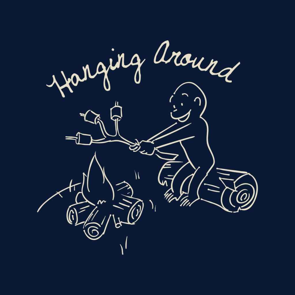 Curious George Hanging Around The Campfire Women's Hooded product image 5