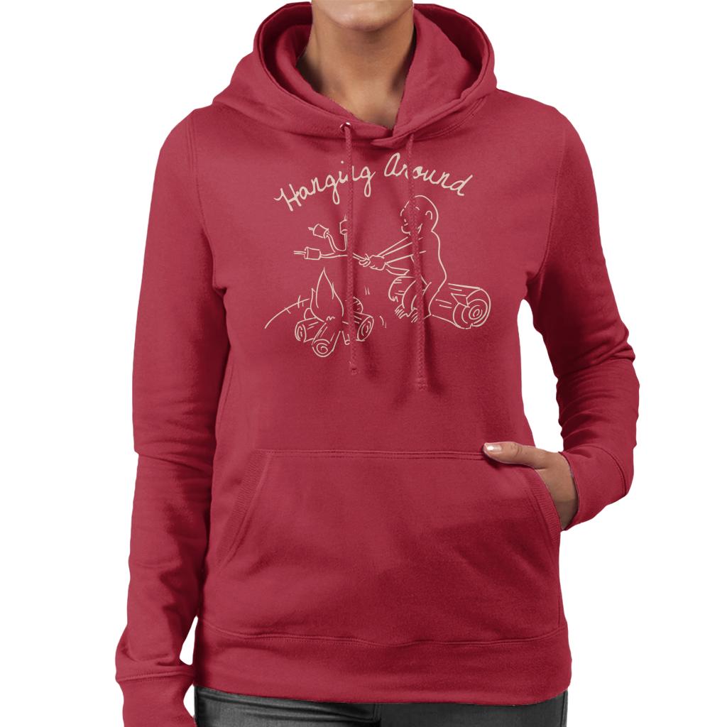 Curious George Hanging Around The Campfire Women's Hooded product image 6