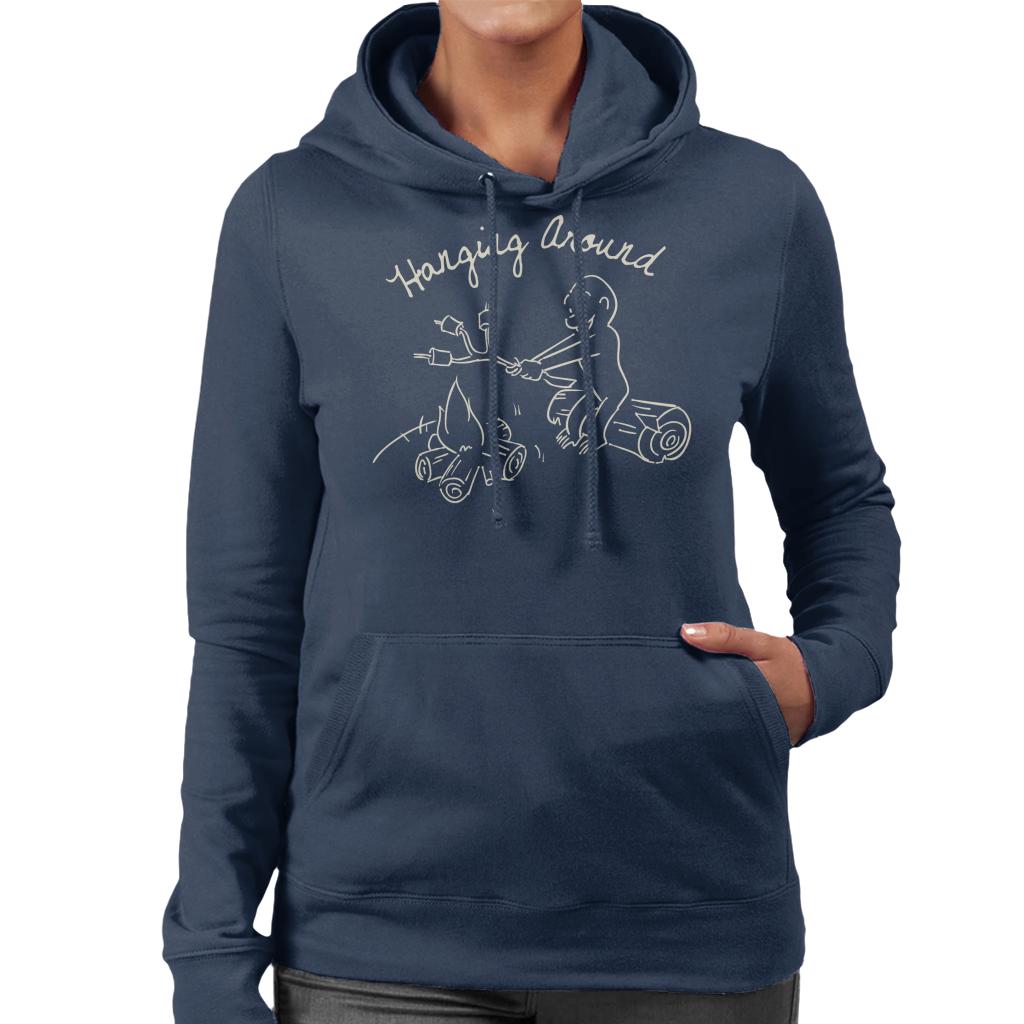 Curious George Hanging Around The Campfire Women's Hooded product image 4
