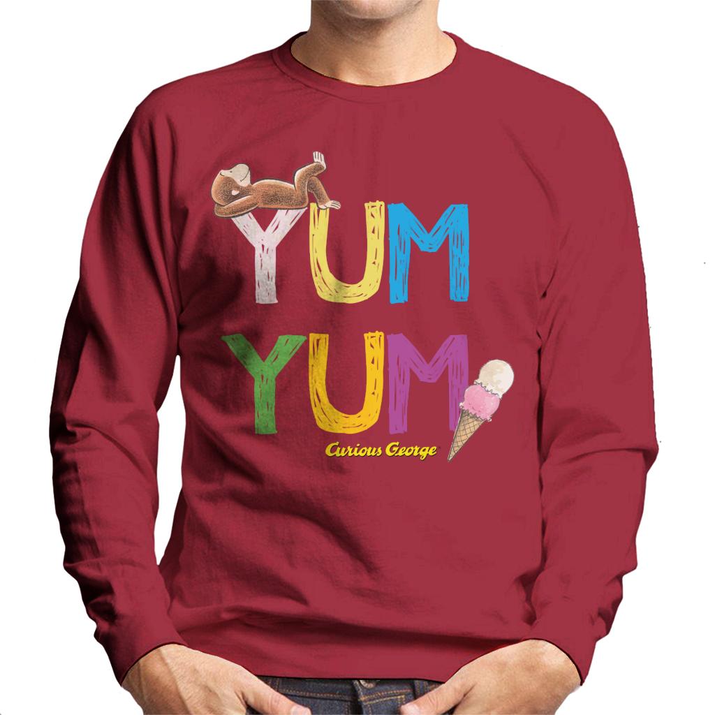 Curious George Yum Ice Cream Men's Sweatshirt product image 6