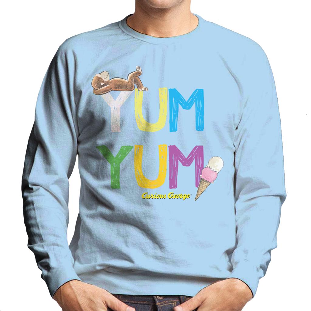 Curious George Yum Ice Cream Men's Sweatshirt product image 4