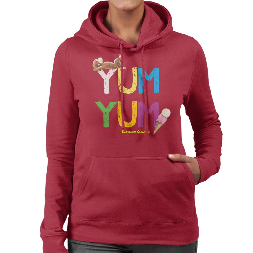Curious George Yum Ice Cream Women's Hooded Sweatshirt product image 6