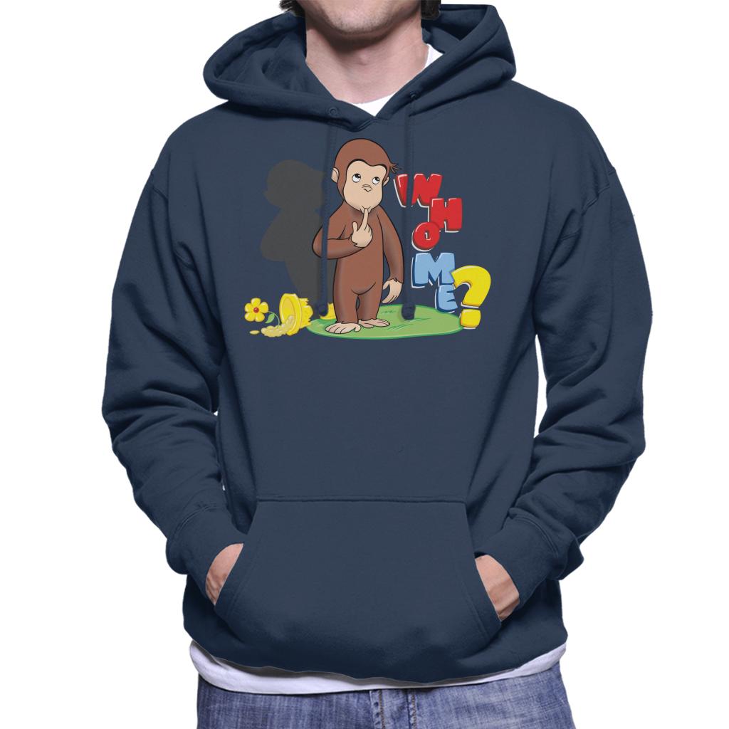 Curious George Broken Flower Pot Who Me Men's Hooded product image 4