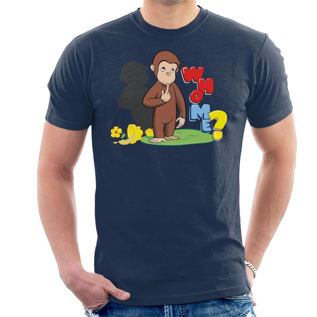 Curious George Broken Flower Pot Who Me Men's T-Shirt product image 4