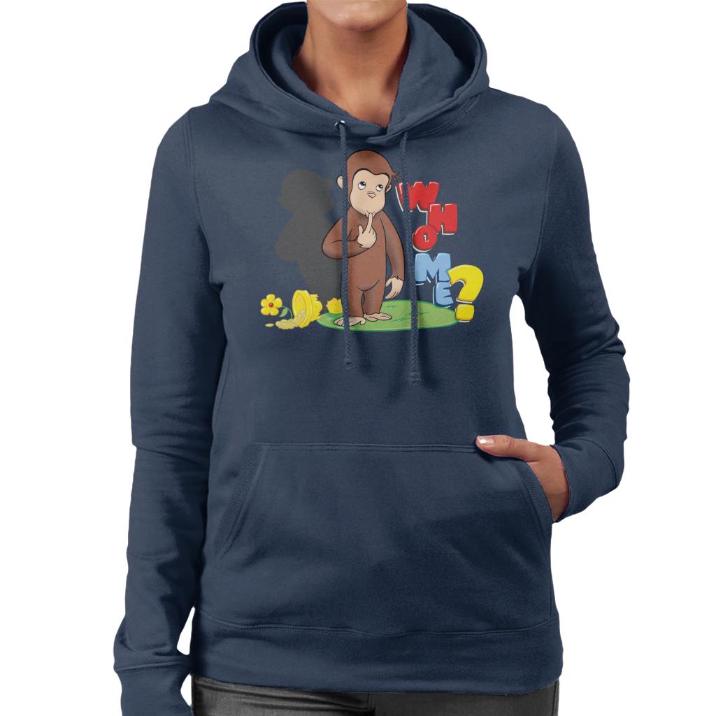 Curious George Broken Flower Pot Who Me Women's Hooded product image 4