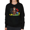 Curious George Broken Flower Pot Who Me Women's Sweatshirt product image 1