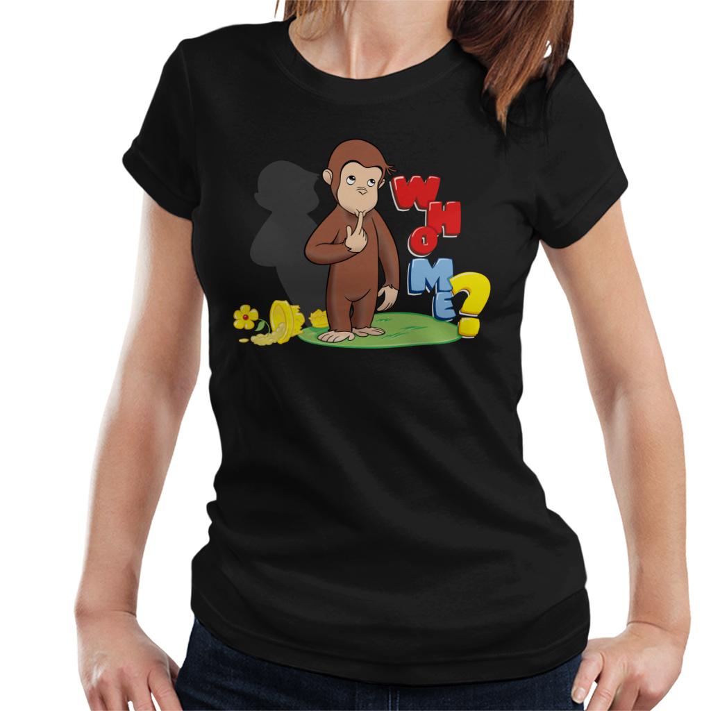 Curious George Broken Flower Pot Who Me Women's T-Shirt product image 1