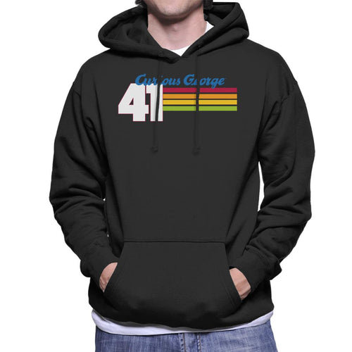 Curious George 41 Race Stripes Men's Hooded Sweatshirt product image 1