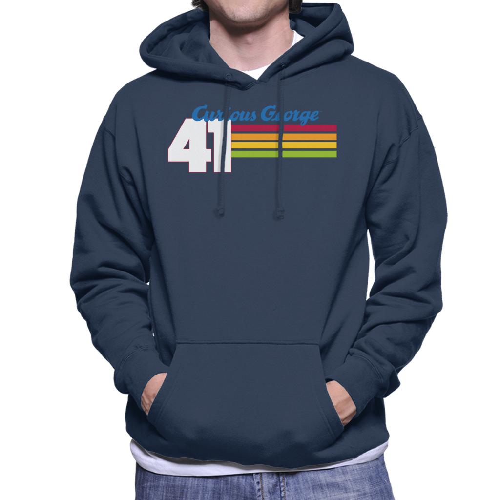 Curious George 41 Race Stripes Men's Hooded Sweatshirt product image 6