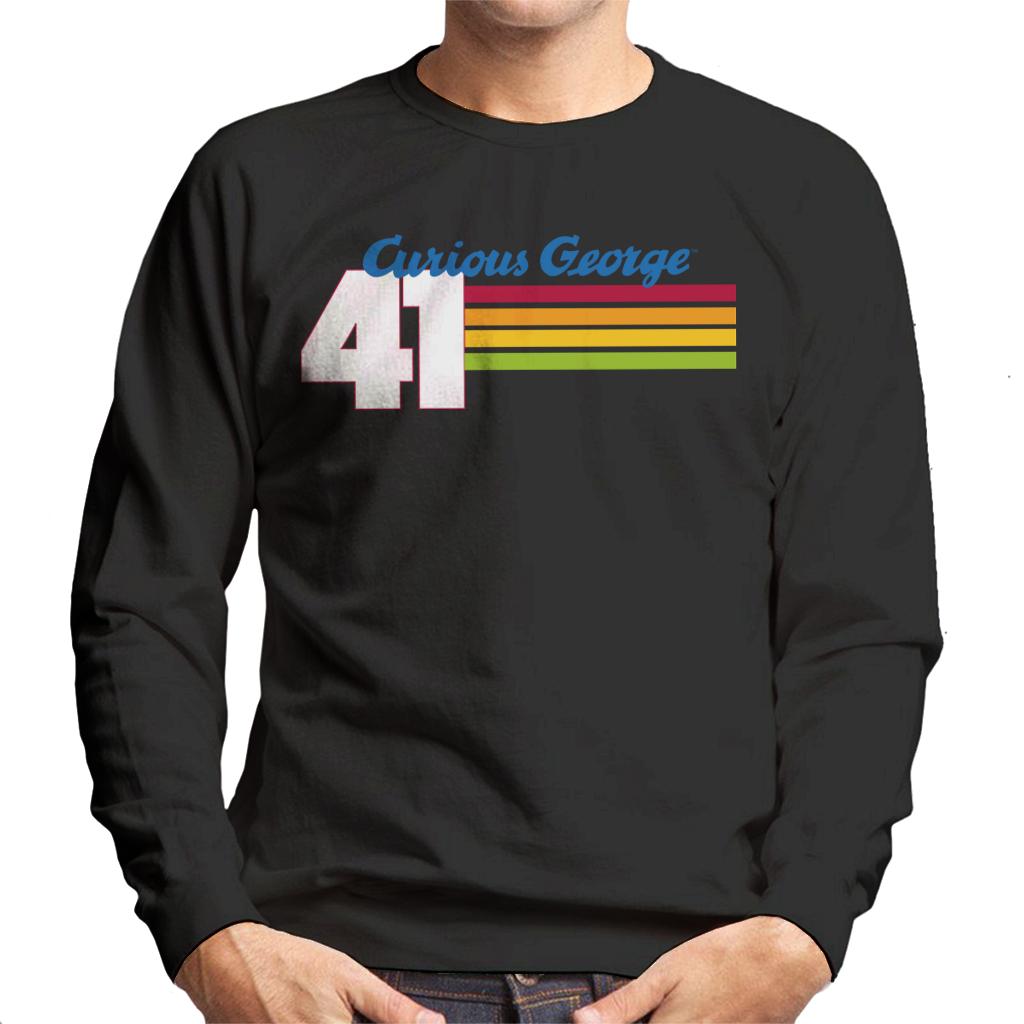 Curious George 41 Race Stripes Men's Sweatshirt product image 1