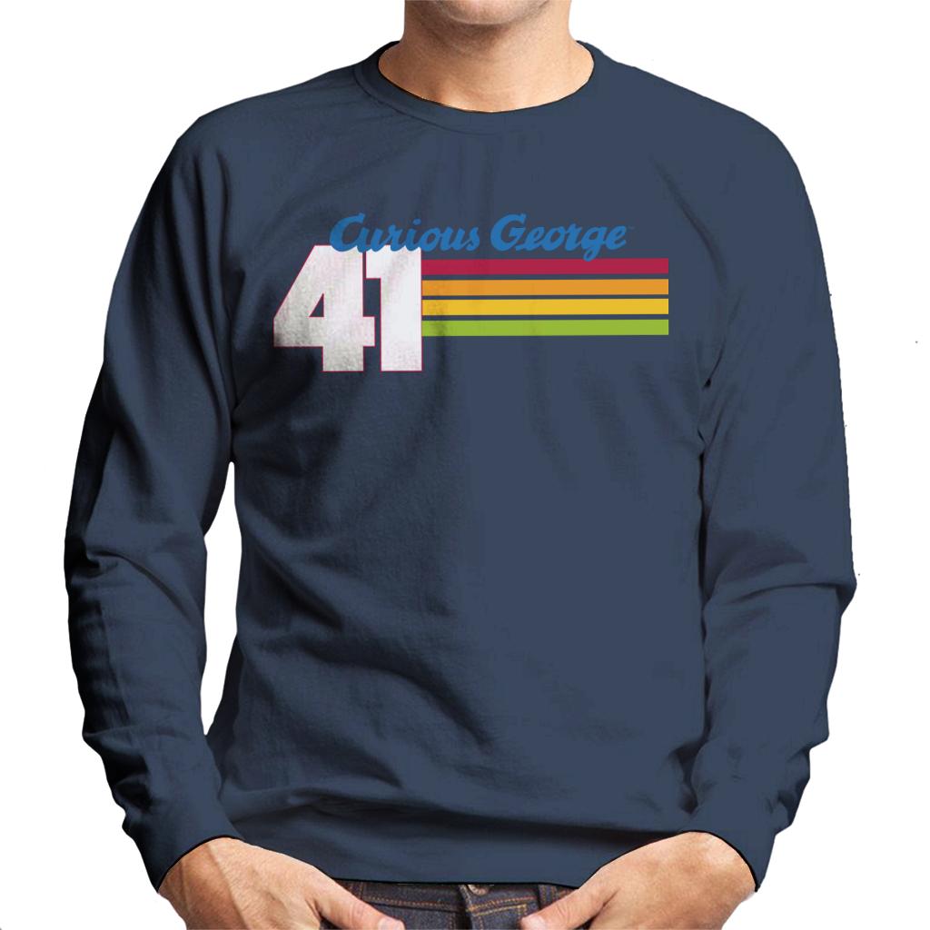Curious George 41 Race Stripes Men's Sweatshirt product image 6