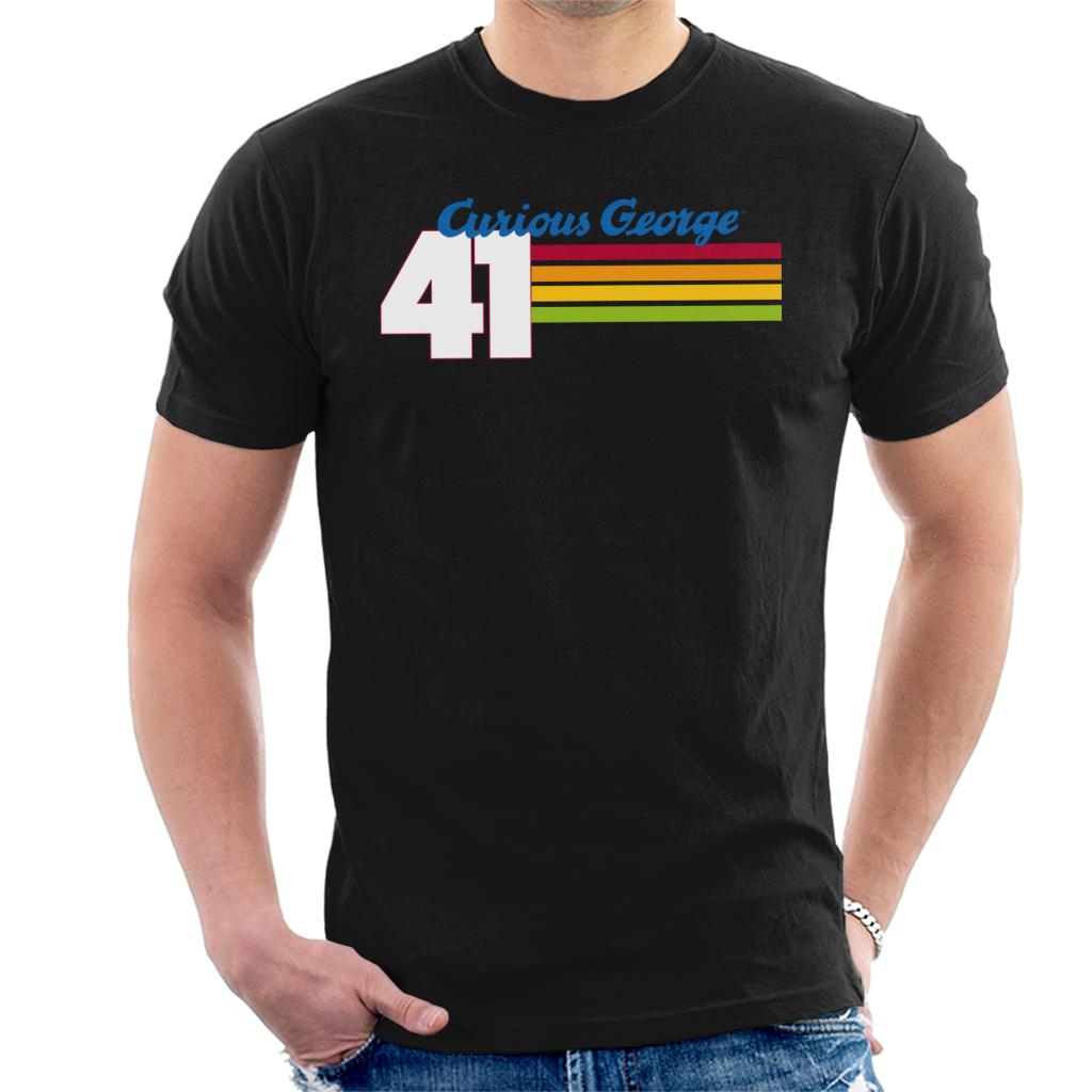 Curious George 41 Race Stripes Men's T-Shirt product image 1
