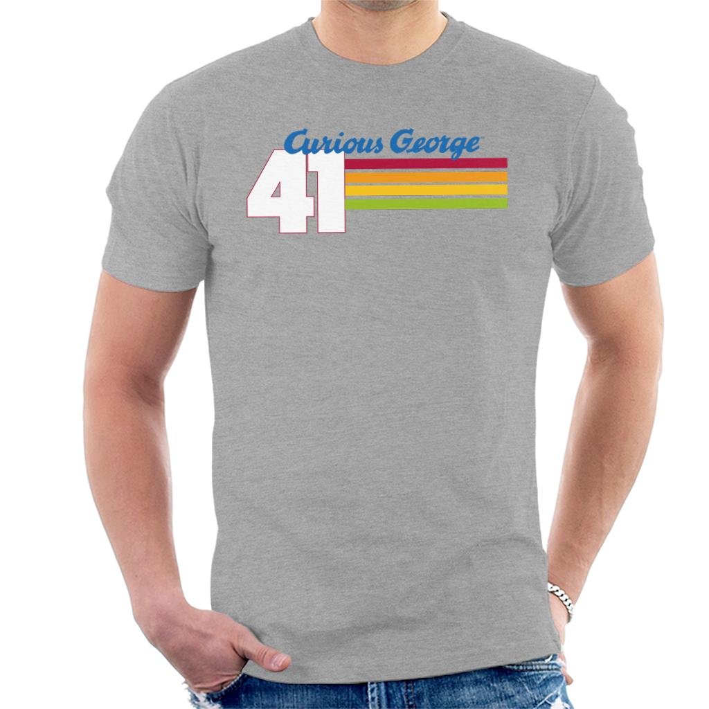 Curious George 41 Race Stripes Men's T-Shirt product image 4