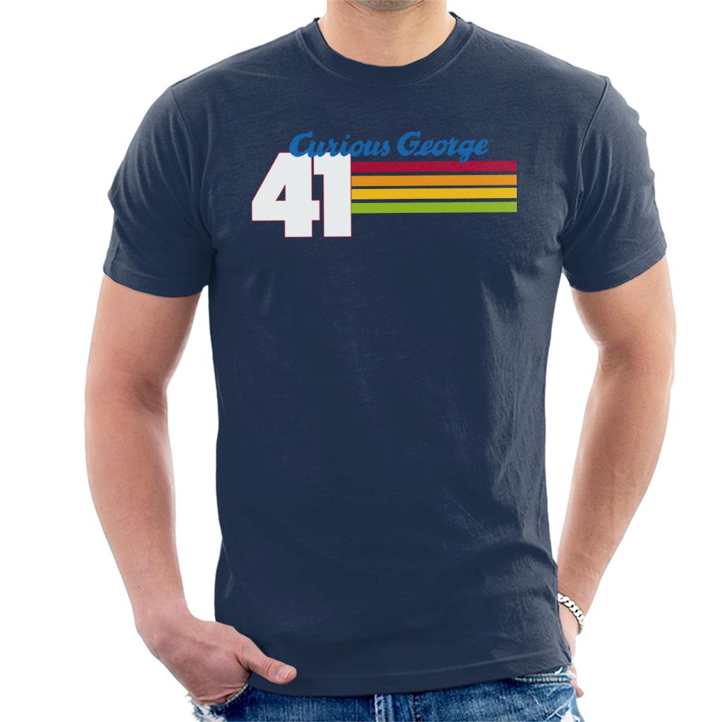 Curious George 41 Race Stripes Men's T-Shirt product image 6