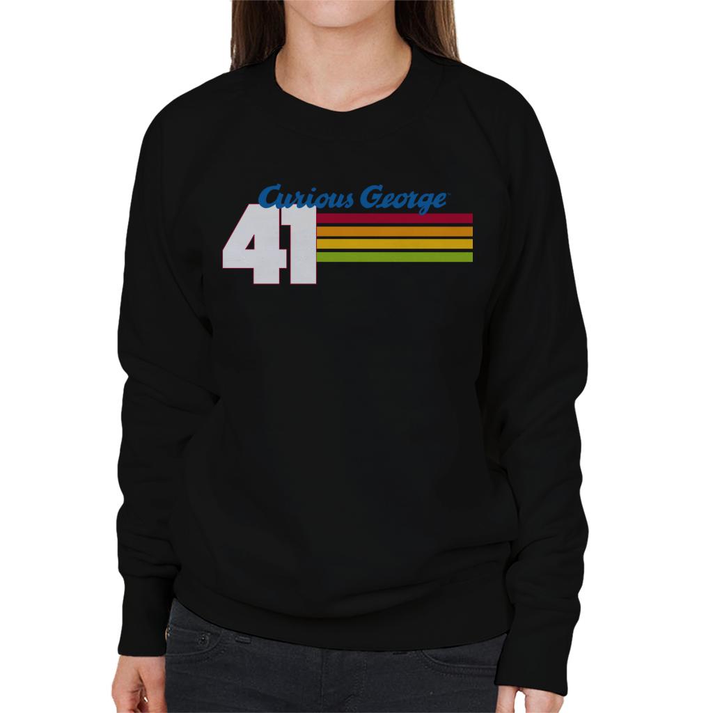 Curious George 41 Race Stripes Women's Sweatshirt product image 1